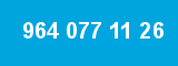 964 077 11 26 964 077 11 26